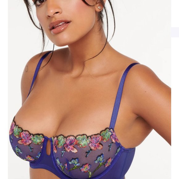 Savage X Fenty Other - Spac'd Out Blue Fresh Bouquet Western Wildflower Unlined Balconette Bra